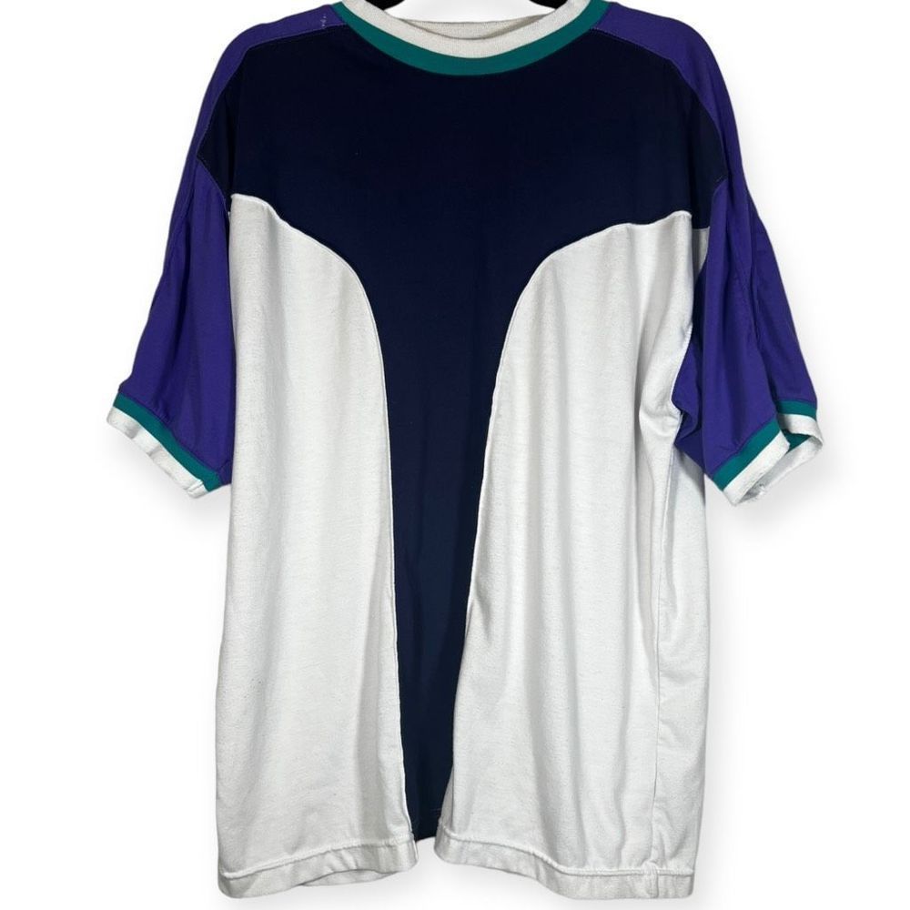 Lavon Sportswear Vintage 80’s 90’s Color Block Tee Size XL